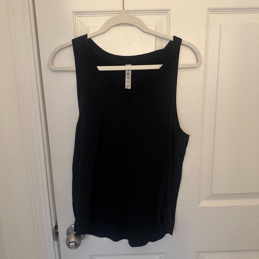 Alo Black Tank Top